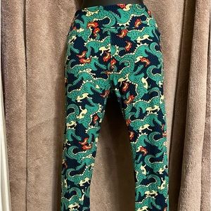 Halloween Fire Breathing Happy Dragon Leggings